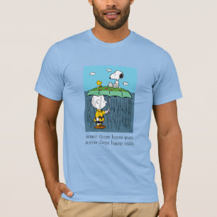 Peanuts Sunny Day Rainy Day Half & Half T-Shirt