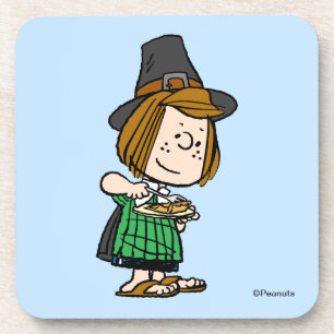 Peanuts Thanksgiving Peppermint Patty Coaster