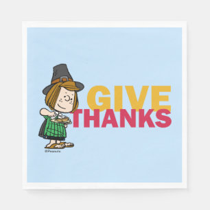 Peanuts   Thanksgiving Peppermint Patty Napkin