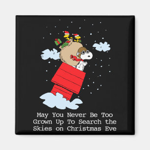 Peanuts The Flying Ace At Christmas Magnet
