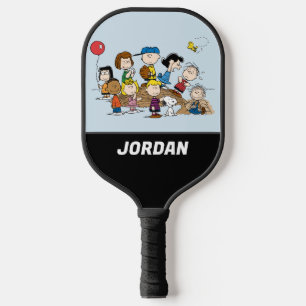Peanuts   The Gang   Add Your Name Pickleball Paddle