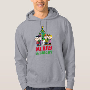Peanuts   The Gang Around the Christmas Tree Hoodie