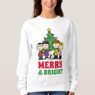 Peanuts The Gang Around the Christmas Tree Sweatshirt