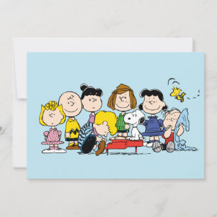 Peanuts The Gang Around the Piano Card