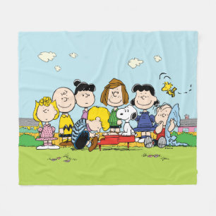Peanuts   The Gang Around the Piano Fleece Blanket