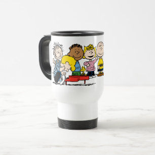 Peanuts   The Gang Around the Piano Travel Mug