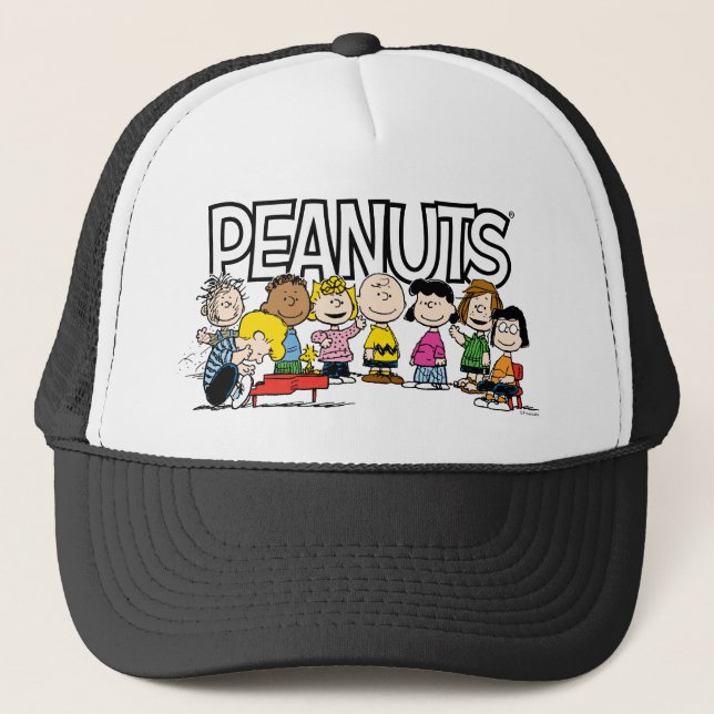 Peanuts | The Gang Around the Piano Trucker Hat (Front)