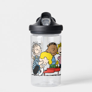 Peanuts   The Gang Around the Piano Water Bottle