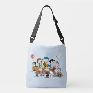 Peanuts   The Gang at the Pitcher's Mound Crossbody Bag