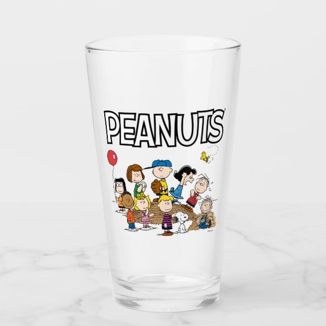 Peanuts | The Gang at the Pitcher's Mound Glass (Front)