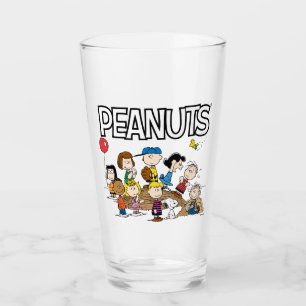 Peanuts   The Gang at the Pitcher's Mound Glass