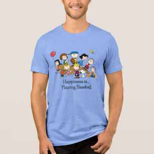 Peanuts   The Gang at the Pitcher's Mound Tri-Blend Shirt
