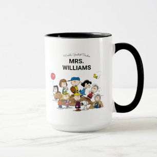 Peanuts The Gang Greatest Teacher Personalised Mug