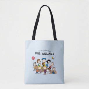 Peanuts The Gang Greatest Teacher Personalised Tote Bag