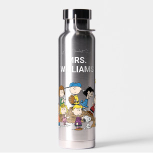 Peanuts The Gang Greatest Teacher Personalised Water Bottle