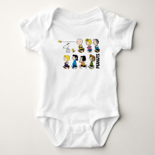 Peanuts   The Gang Moving Forward Baby Bodysuit