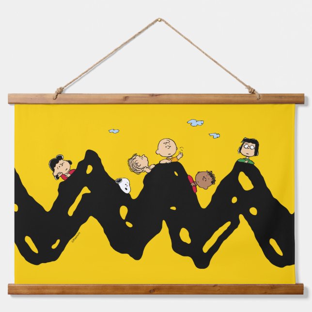 Peanuts | The Gang on the Zig Zag Hanging Tapestry (Front)