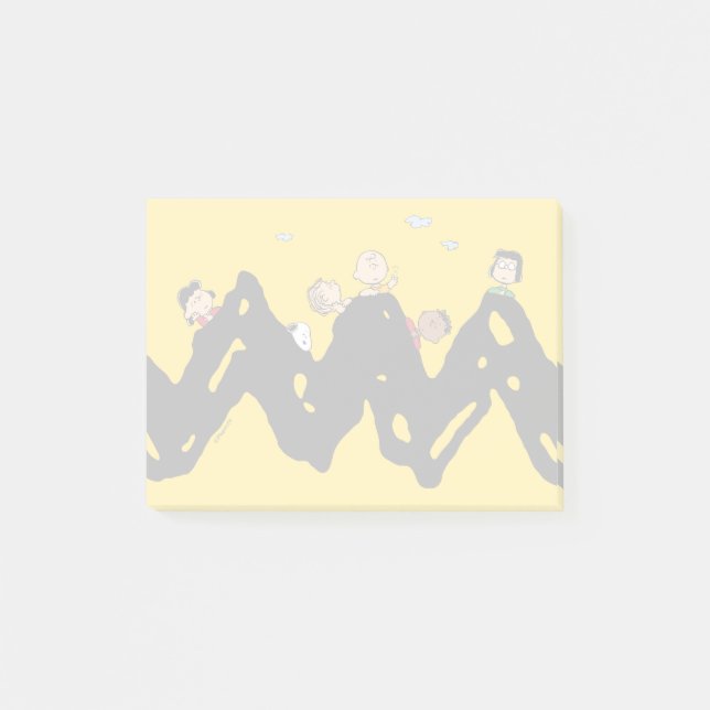 Peanuts | The Gang on the Zig Zag Post-it Notes (Front)