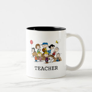 Peanuts The Gang Teacher Two-Tone Coffee Mug