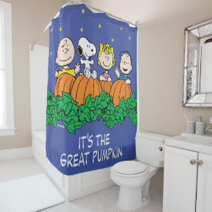 Peanuts   The Great Pumpkin Patch Shower Curtain