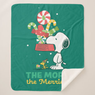 Peanuts The More The Merrier Sherpa Blanket