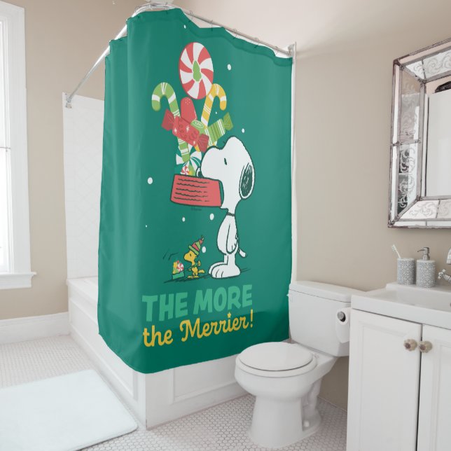 Peanuts | The More The Merrier Shower Curtain (In Situ)