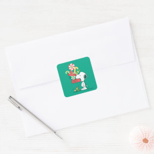 Peanuts   The More The Merrier Square Sticker