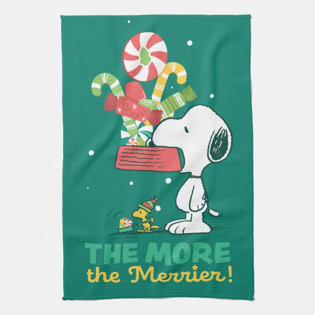 Peanuts | The More The Merrier Tea Towel (Vertical)