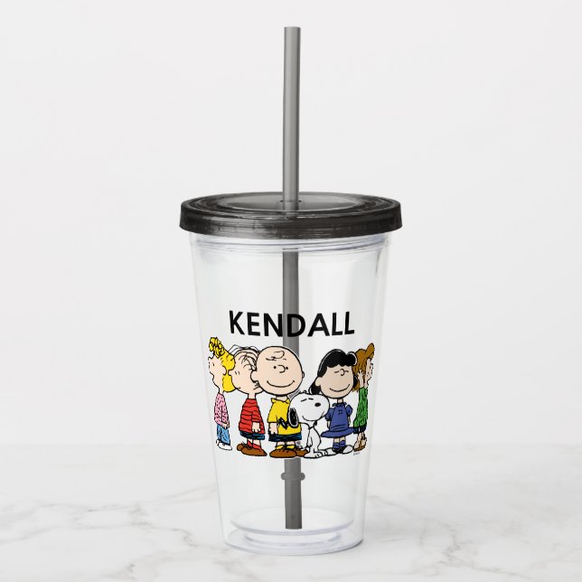Peanuts | The Peanuts Gang | Add Your Name Acrylic Tumbler (Front)