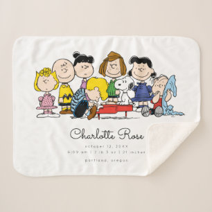 Peanuts   The Peanuts Gang Baby Sherpa Blanket