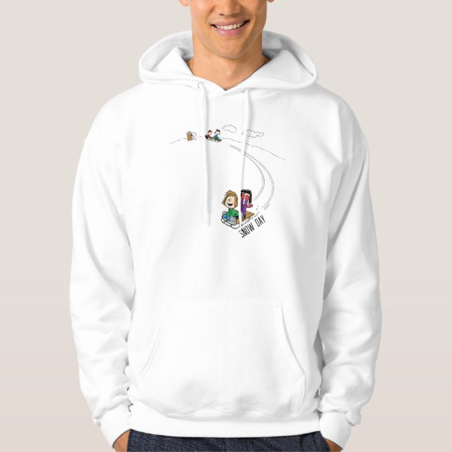 Peanuts | The Peanuts Gang Sled Riding Hoodie (Front)