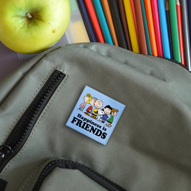 Peanuts | The Peanuts Gang Together 15 Cm Square Badge (Creator Uploaded)