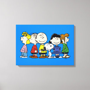 Peanuts   The Peanuts Gang Together Canvas Print