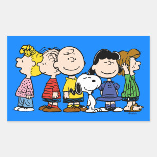 Peanuts   The Peanuts Gang Together Rectangular Sticker