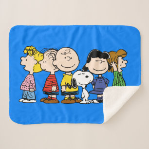 Peanuts   The Peanuts Gang Together Sherpa Blanket