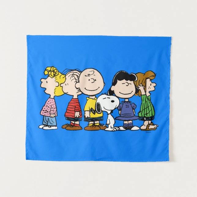 Peanuts | The Peanuts Gang Together Tapestry (Front (Horizontal))