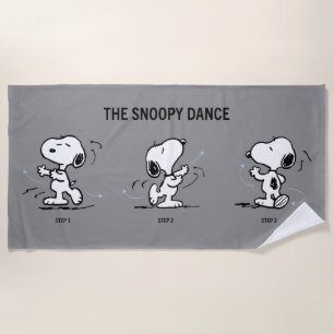Peanuts The Snoopy Dance Beach Towel