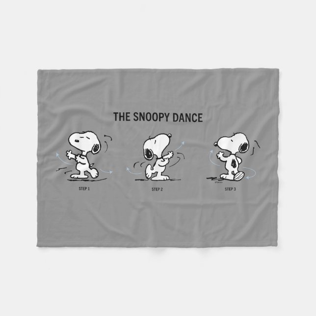 Peanuts | The Snoopy Dance Fleece Blanket (Front (Horizontal))