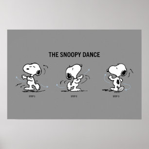 Peanuts The Snoopy Dance Poster