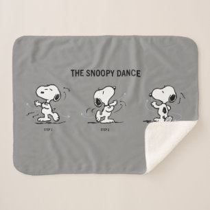 Peanuts   The Snoopy Dance Sherpa Blanket