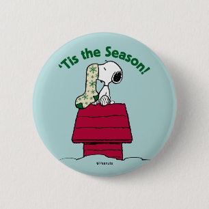 Peanuts   'Tis the Season! 6 Cm Round Badge