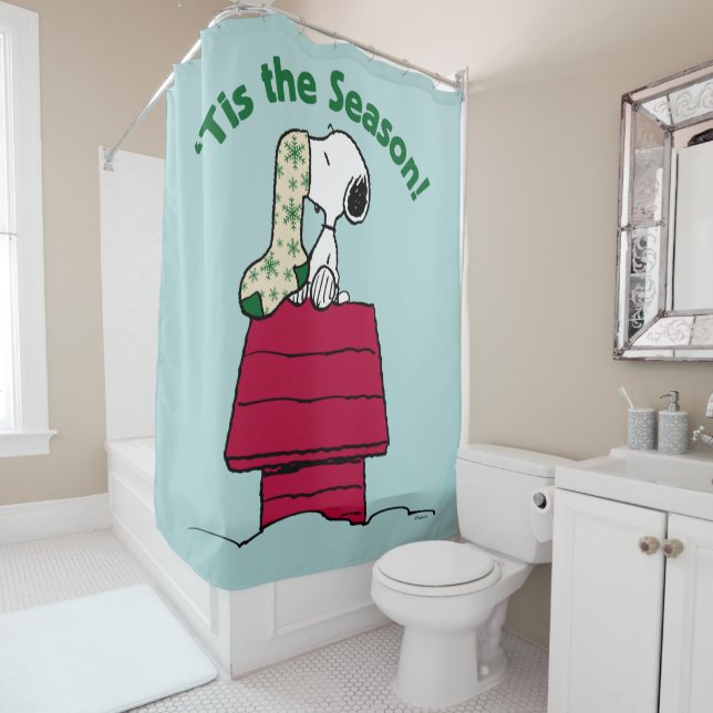 Peanuts | 'Tis the Season! Shower Curtain (In Situ)
