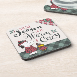 Peanuts   Tis the Season To Be Cosy Coaster