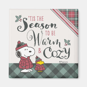 Peanuts   Tis the Season To Be Cosy Magnet