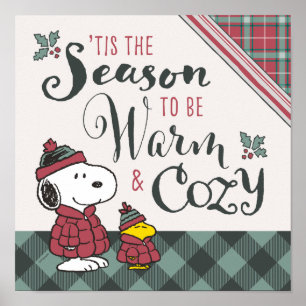 Peanuts Tis the Season To Be Cosy Poster