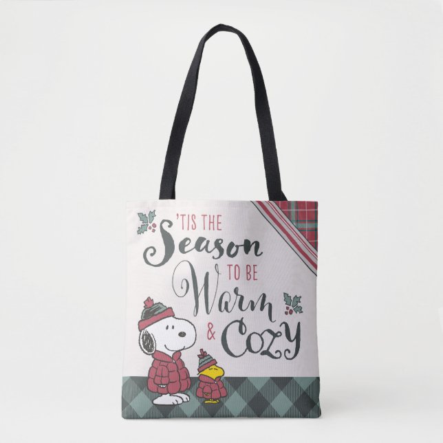 Peanuts | Tis the Season To Be Cosy Tote Bag (Front)