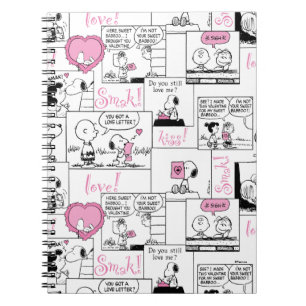 Peanuts   Valentine Heart Love Pattern Notebook