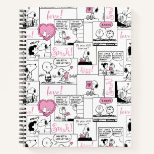 Peanuts   Valentine Heart Love Pattern Notebook