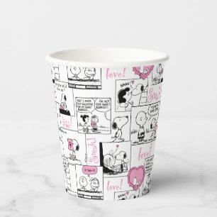 Peanuts   Valentine Heart Love Pattern Paper Cups