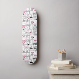 Peanuts   Valentine Heart Love Pattern Skateboard